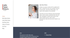 Desktop Screenshot of julieannepeters.com