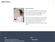 Tablet Screenshot of julieannepeters.com